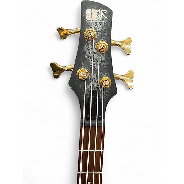 Used Ibanez SR500EDX  BLACK ICE FROZEN MATTE Electric Bass Guitar