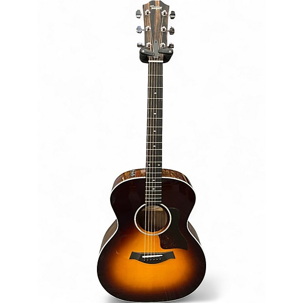 Used Taylor 214e DLX Sunburst Acoustic Electric Guitar