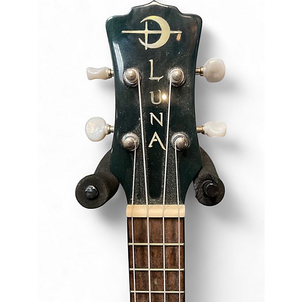 Used Luna uke owl c Green Ukulele