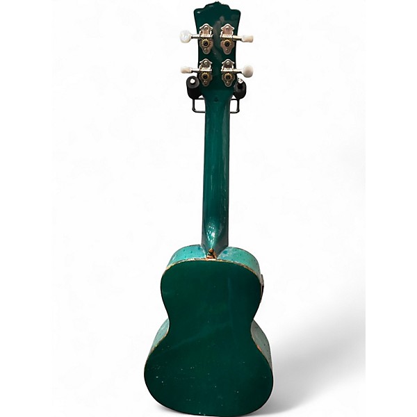Used Luna uke owl c Green Ukulele