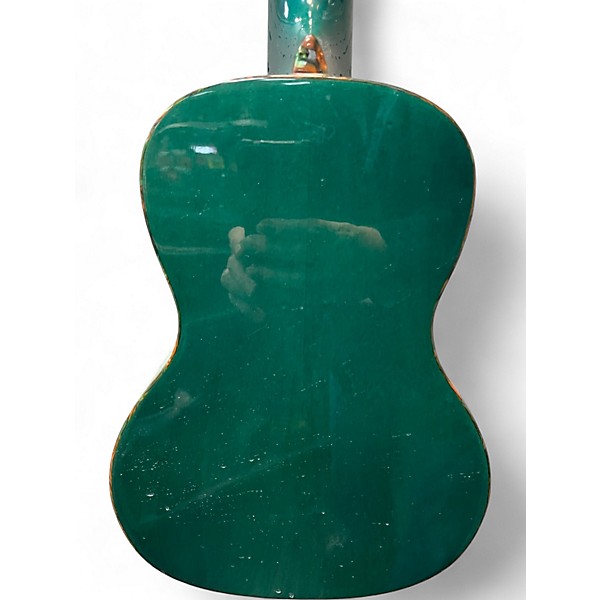 Used Luna uke owl c Green Ukulele