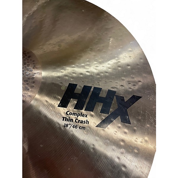 Used SABIAN 18in HHX Complex Thin Crash Cymbal