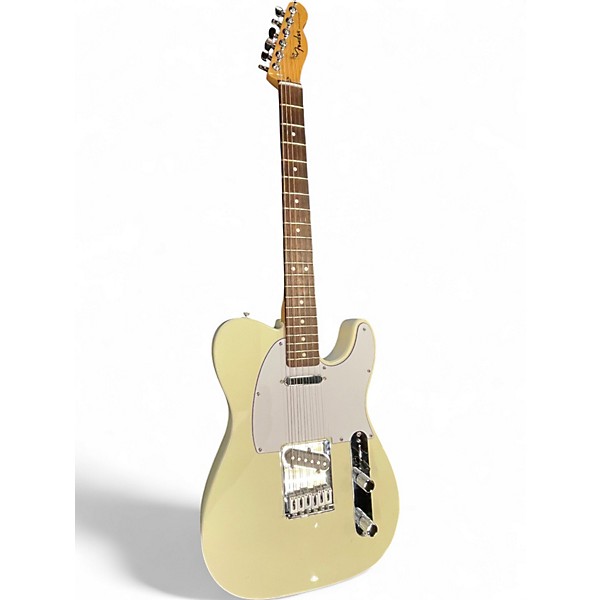 Used Fender Standard Telecaster ivory Solid Body Electric Guitar