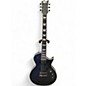 Used ESP LTD EC401QM SEE THRU BLACK Solid Body Electric Guitar