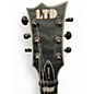 Used ESP LTD EC401QM SEE THRU BLACK Solid Body Electric Guitar