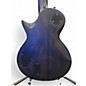 Used ESP LTD EC401QM SEE THRU BLACK Solid Body Electric Guitar