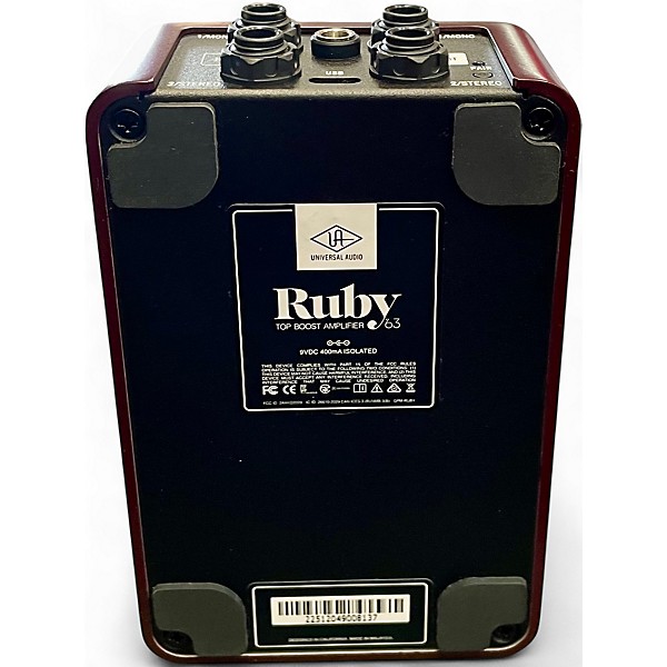 Used Universal Audio Ruby '63 Top Boost Effect Pedal