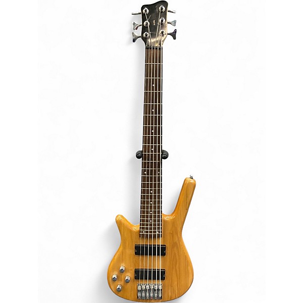 Used Alba SIX STRING LEFT HANDED BASS Natural Electric Bass Guitar