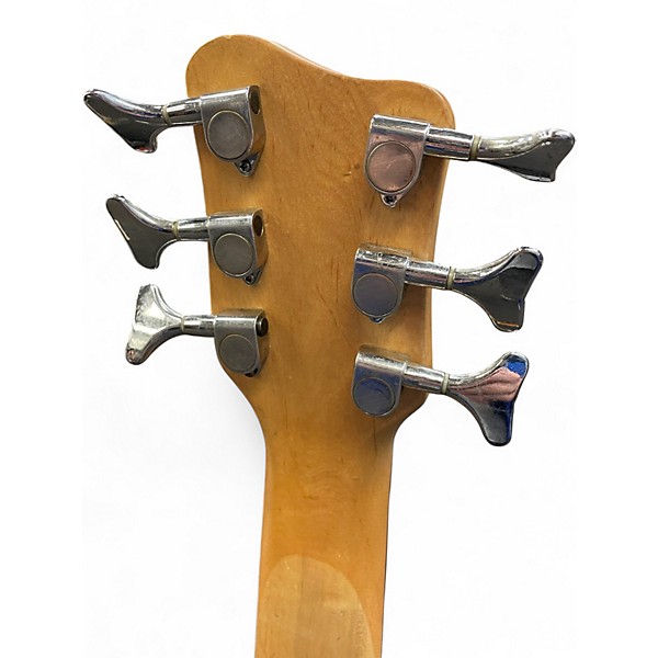 Used Alba SIX STRING LEFT HANDED BASS Natural Electric Bass Guitar