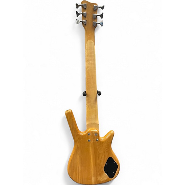 Used Alba SIX STRING LEFT HANDED BASS Natural Electric Bass Guitar