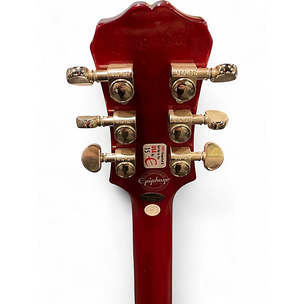Used Epiphone Les Paul Standard Red Solid Body Electric Guitar