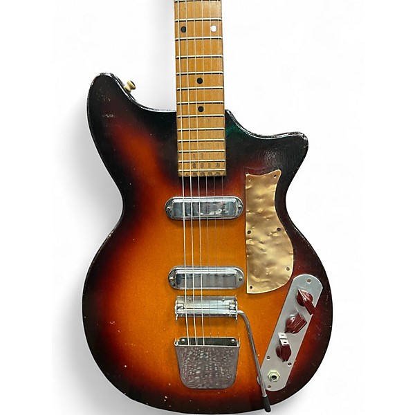 Vintage 1950s Premier marvel multivox Sunburst Solid Body Electric Guitar