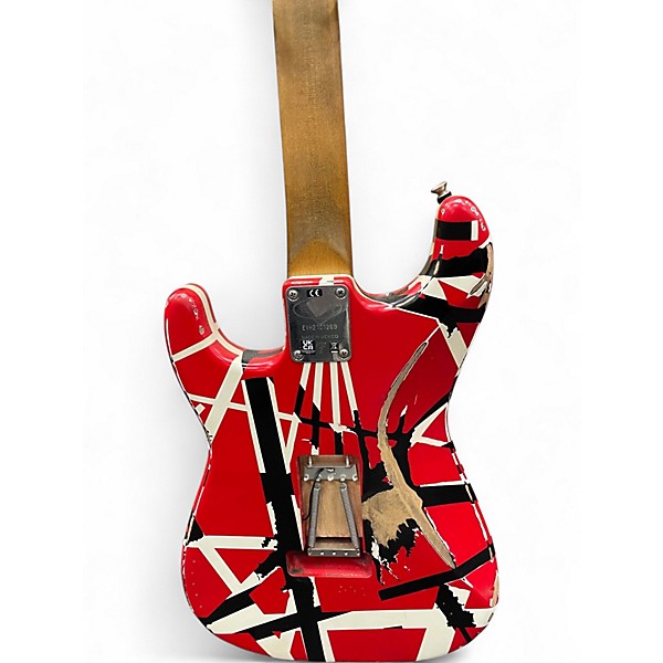 Used EVH Striped Series Frankie striped Solid Body Electric Guitar