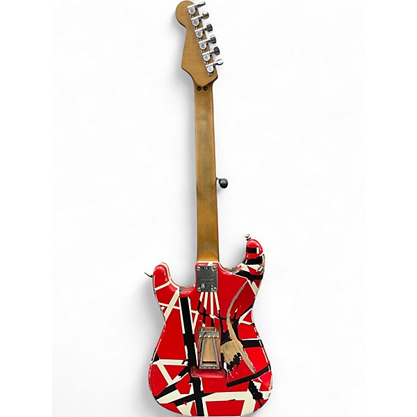 Used EVH Striped Series Frankie striped Solid Body Electric Guitar