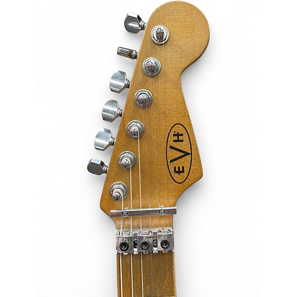 Used EVH Striped Series Frankie striped Solid Body Electric Guitar