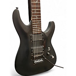 Used Schecter Guitar Research Damien Floyd Rose Black Solid Body Electric Guitar
