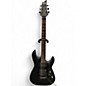 Used Schecter Guitar Research Damien Floyd Rose Black Solid Body Electric Guitar