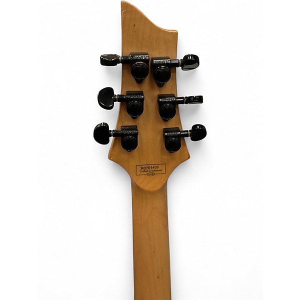 Used Schecter Guitar Research Damien Floyd Rose Black Solid Body Electric Guitar