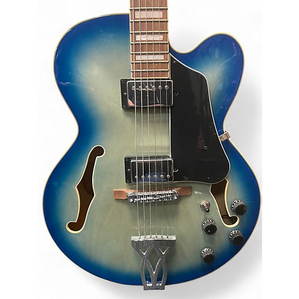 Used Ibanez AF75 jewel blue burst Hollow Body Electric Guitar