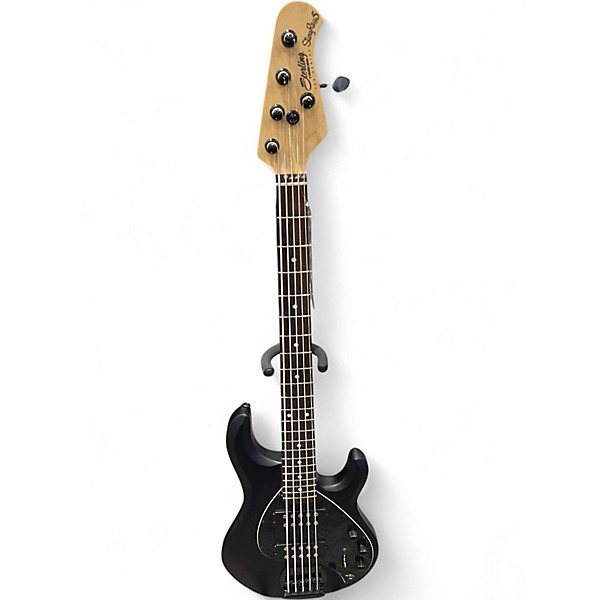 Used Sterling by Music Man Ray5 5 String matte black Electric Bass Guitar