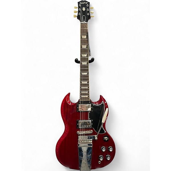 Used Epiphone SG Standard '61 Vibrola Vintage Cherry Solid Body Electric Guitar