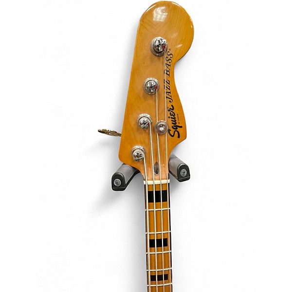 Used Squier Vintage Modified Jazz Bass 77 Antique Natural Electric Bass Guitar