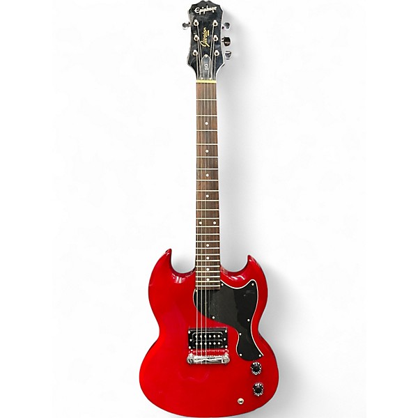 Used Epiphone SG Junior Candy Apple Red Solid Body Electric Guitar