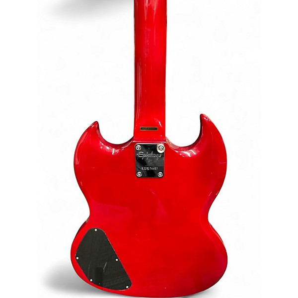Used Epiphone SG Junior Candy Apple Red Solid Body Electric Guitar