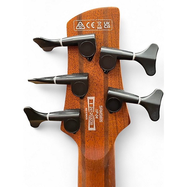 Used Ibanez SRMS805 Tropical Seafloor Electric Bass Guitar