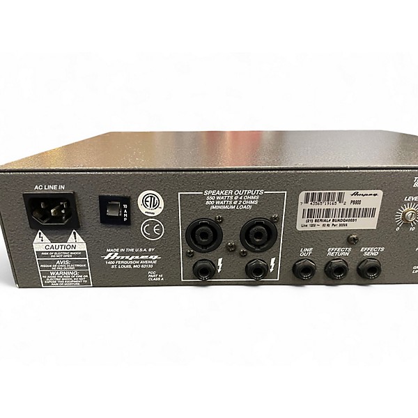 Used Ampeg PORTA-BASS 800 Bass Amp Head