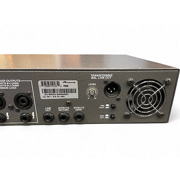 Used Ampeg PORTA-BASS 800 Bass Amp Head