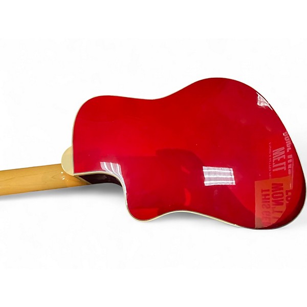 Used Fender Dick Dale Signature Malibu SCE Red Acoustic Electric Guitar