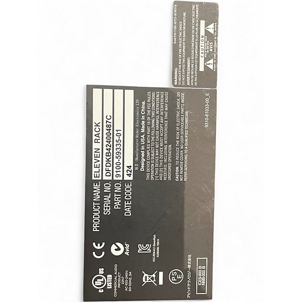 Used Avid Eleven Rack Audio Interface