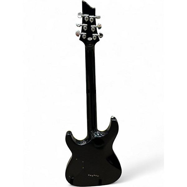 Used Schecter Guitar Research c1 elite Black Solid Body Electric Guitar