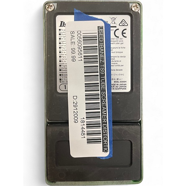 Used Ibanez TS9 Tube Screamer Distortion Effect Pedal