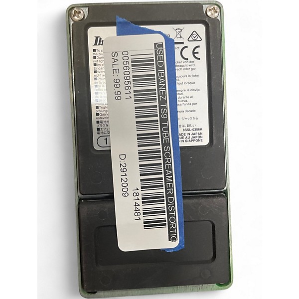 Used Ibanez TS9 Tube Screamer Distortion Effect Pedal