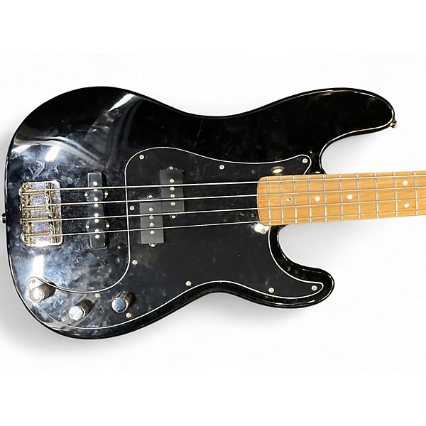 Used Squier Precision Bass Black Electric Bass Guitar