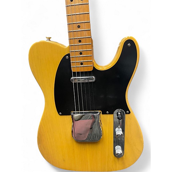 Vintage 1993 Fender 1952 Reissue Telecaster TV Yellow Solid Body Electric Guitar