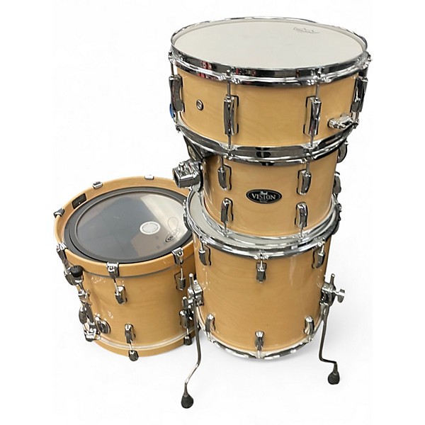 Used Pearl 4 Piece Vision Bop Natural Drum Kit