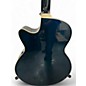 Used Luna FAU DPN Trans Blue Acoustic Electric Guitar