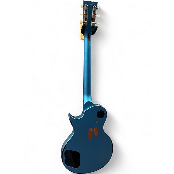 Used Vintage 120 UPGRADED PELHAM BLUE AND TOBACCO SUNBURST Solid Body Electric Guitar