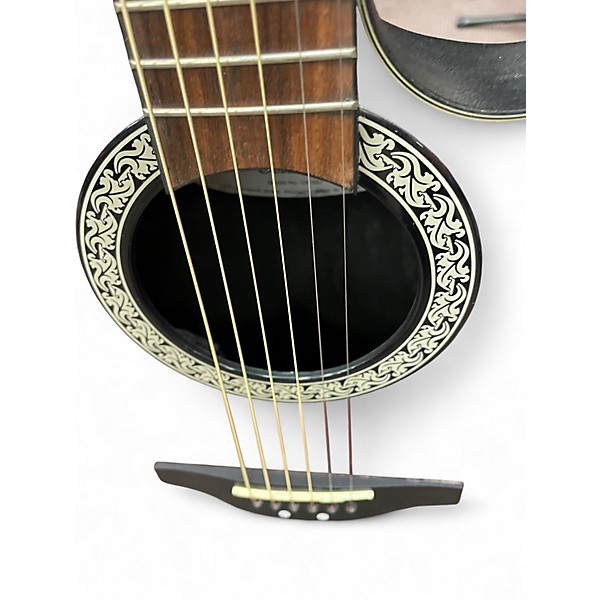 Used Ovation CK 057 Candy Apple Red Acoustic Electric Guitar