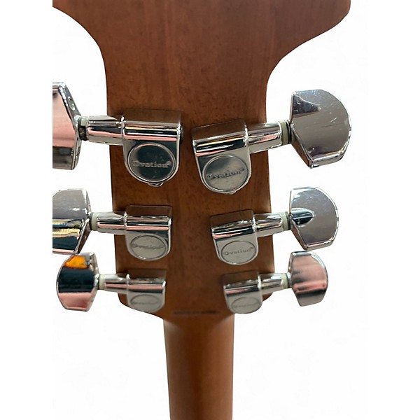 Used Ovation CK 057 Candy Apple Red Acoustic Electric Guitar