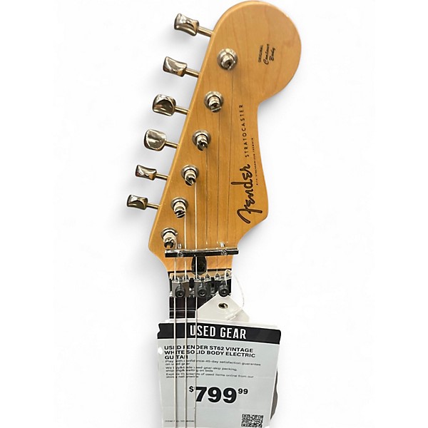 Used Fender ST62 Vintage White Solid Body Electric Guitar