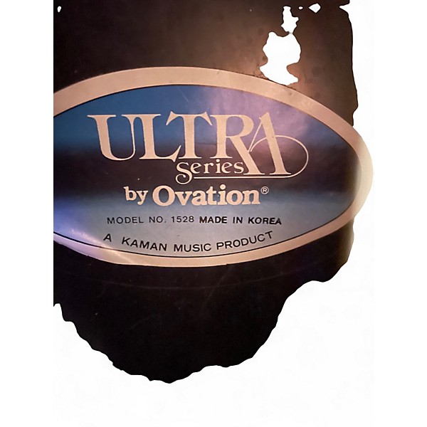 Used Ovation 1528 Ultra Natural Acoustic Electric Guitar