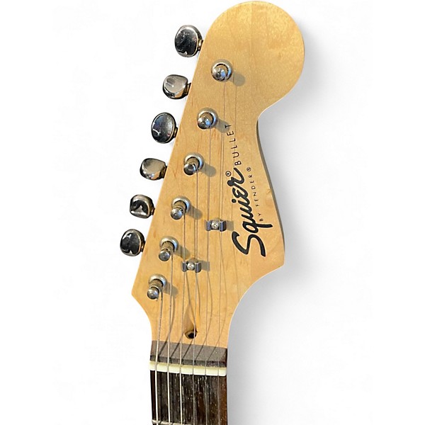 Used Squier Bullet Stratocaster SSS White Solid Body Electric Guitar