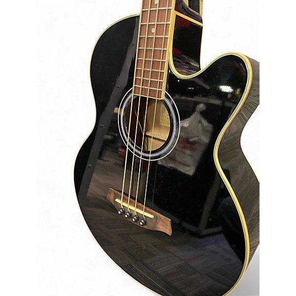 Used Ibanez AEB5E Black Acoustic Bass Guitar