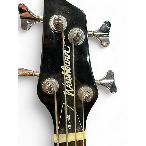 Used Washburn XB100 Black Electric Bass Guitar