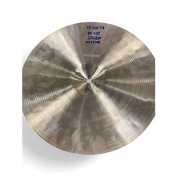Used Bosphorus Cymbals 14in ANTIQUE SERIES HIHATS "CRISP" Cymbal