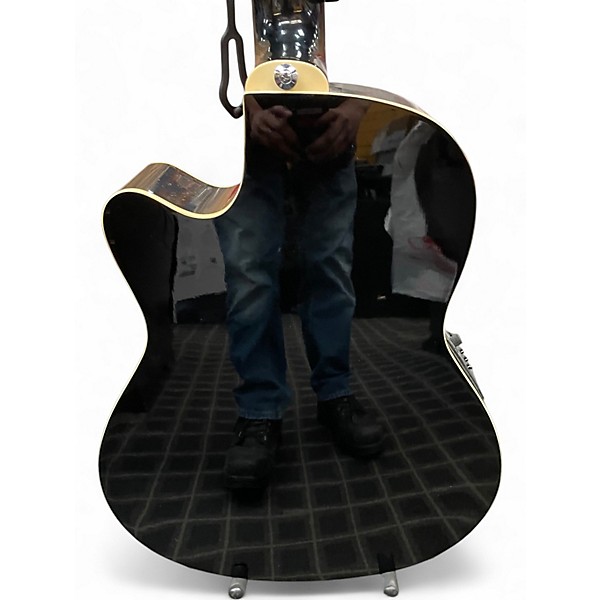 Used Ibanez AEF1812E Black 12 String Acoustic Electric Guitar